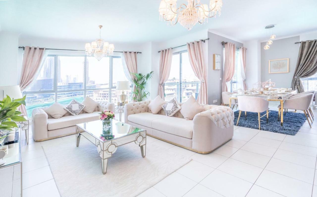 Elite Royal Apartment - Full Burj Khalifa & Fountain View - Opal - 2 Bedrooms Plus 1 Open Bedroom Without Partition Dubai Eksteriør bilde